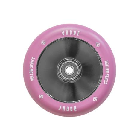 Drone Hollow Series 110mm Scooter Wheels - Smoke Chrome Core / Purple PU - Pair £59.98